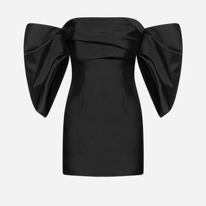 NEW w/tags! Solace London Elina Mini Dress in ALL Black, Size 0.